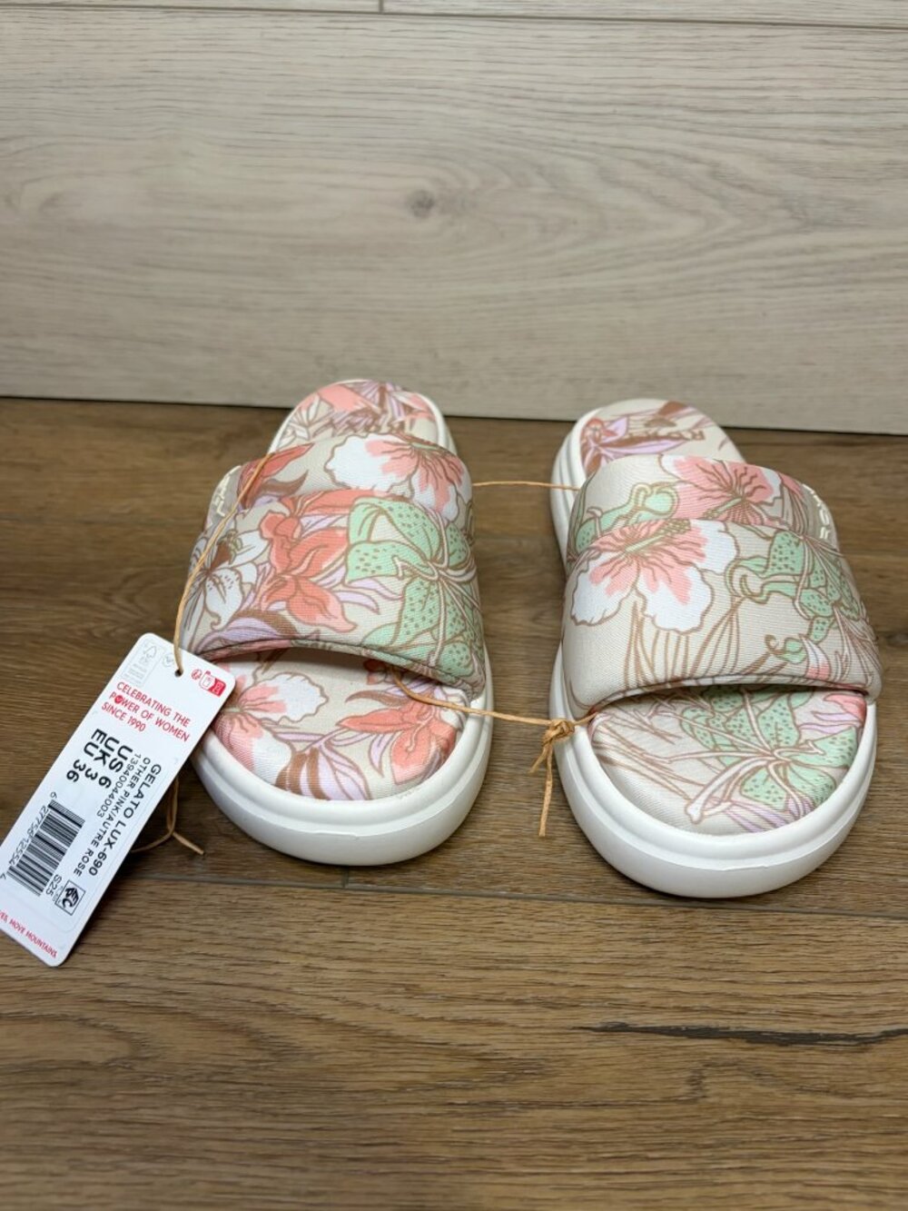 Roxy Women's Gelato Lux Slip-On Slide Sandals Pink Size 6